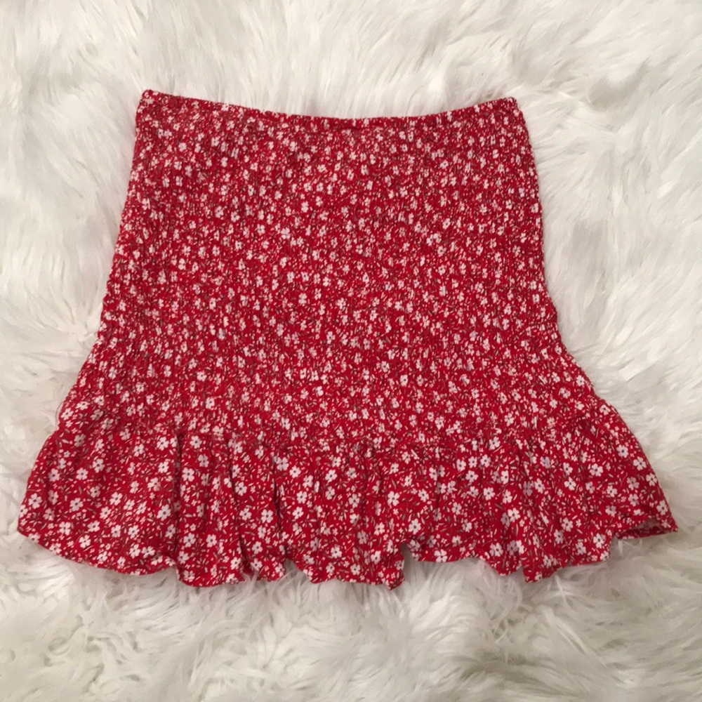 Tube floral skirt